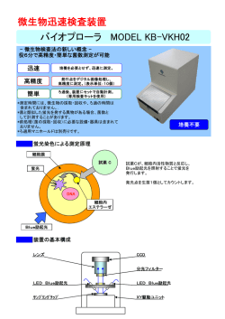 微生物迅速検査装置 バイオプローラ MODEL KB