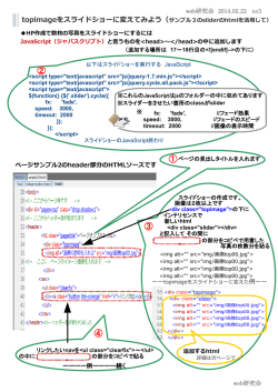 ヘッダーの画像をスライドショーに