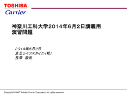 神奈川工科大学2014年6月2日講義用 演習問題