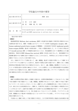 論文要旨・審査の要旨