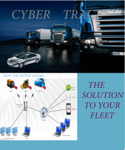 CYBER TRACE THE SOLUTION TO YOUR FLEET