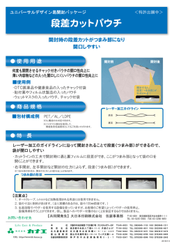 段差カットパウチ