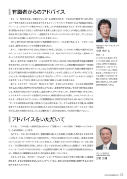 有識者からのアドバイス