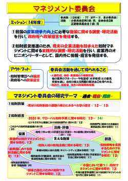 マネジメント委員会 - 日本知的財産協会