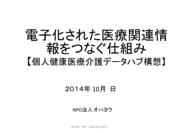 電子化された医療関連情報をつなぐ仕組み