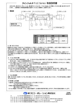 ラインフィルタ F-LG Series 取扱説明書