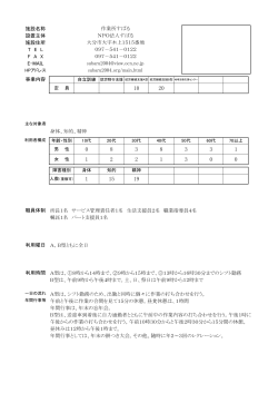 施設名称 設置主体 施設住所 T E L F A X E