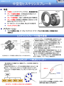 中空型ヒステリシスブレーキ