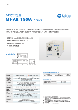 カタログダウンロード MHAB-150W_Series: 0.50MB