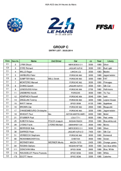 LM Entry List Provisional @ 30 5 14 - 24h