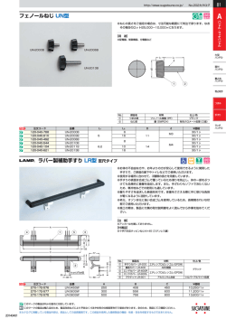 フェノールねじ UN型 ラバー製補助手すり LR型定尺タイプ