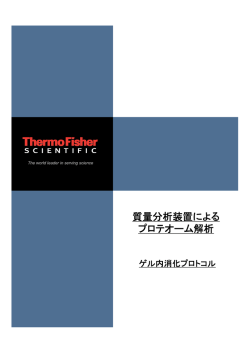 質量分析装置による プロテオーム解析