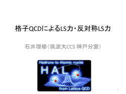 格子QCDによるLS力・反対称LS力