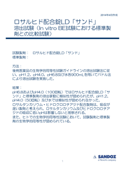 ロサルヒド配合錠LD「サンド」