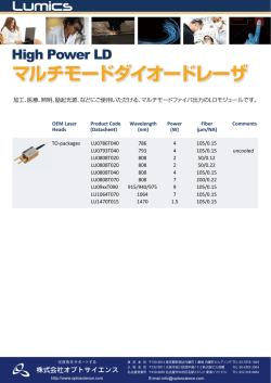 マルチモードダイオードレーザ