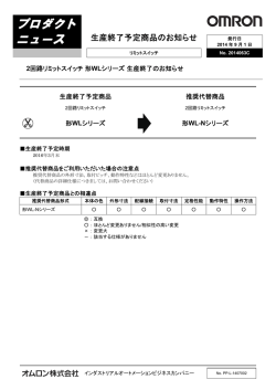 生産終了案内