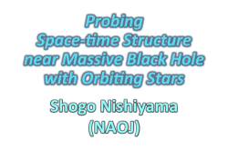 Probing Space-‐me Structure near Massive Black Hole with Orbing