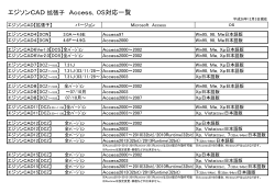 エジソンCAD Access/OS対応表 (PDF)