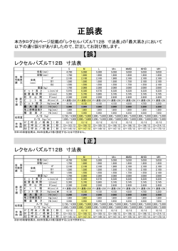 正誤表