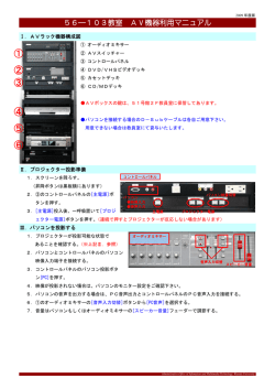 マニュアルはこちら - 理工メディアセンター