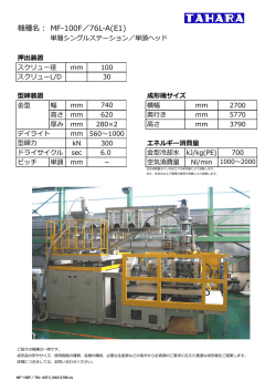 機種名： MF-100F／76L