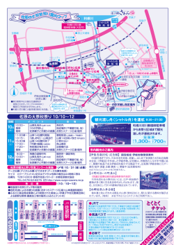 佐原の大祭秋祭りチラシ（ウラ）
