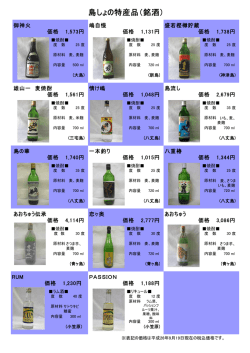 島しょの特産品（銘酒） （0.2MB）