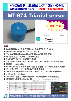 MT-674 Triaxial sensor