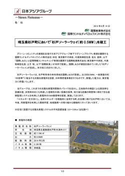 杉戸ソーラーウェイ（約 0.5MW）