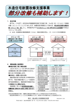 メニュー① メニュー② メニュー③