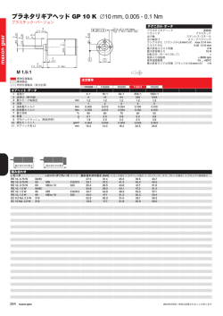 プラネタリギアヘッド GP 10 K &empty;10 mm, 0.005 - 0.1 Nm