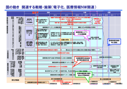 国の動き 関連する戦略・施策（電子化、医療情報NW関連）