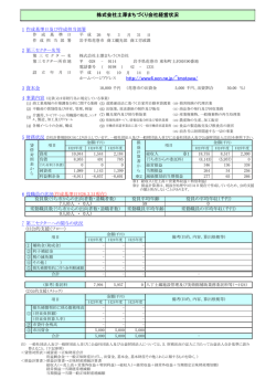 ② 株式会社土澤まちづくり会社経営状況 http://www4.ocn.ne