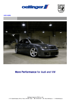 More Performance for Audi and VW