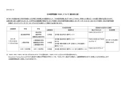 日本留学試験・TOEFL について（渡日前入試）