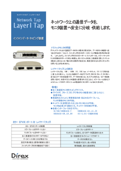 ネットワーク・タップ (Layer1 Tap)
