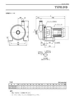 IVD\食品用インナーボルテックスポンプ\IVD\外形図一覧表\OD