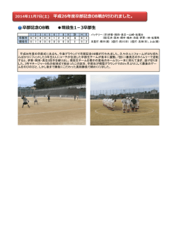 卒部記念OB戦 桐蔭G13:00