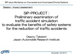 SIP-PROJECT : Preliminary examination of traffic accident
