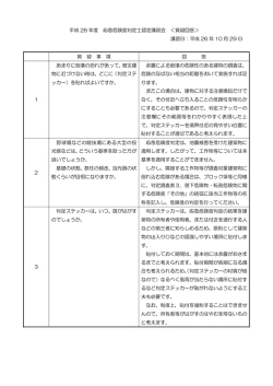平成26年度応急危険度判定士認定講習会質疑回答（PDF：87KB）