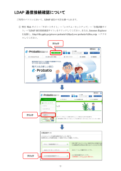 LDAP 通信接続確認について