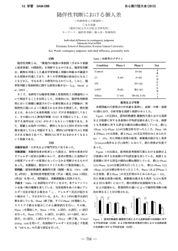 随伴性判断における個人差 ワーキ