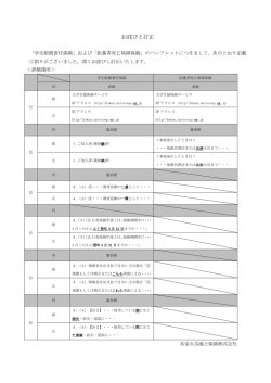 訂正箇所 - 大学生協保険サービス