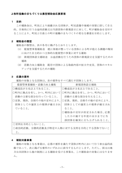 公募型補助金制度応募要項