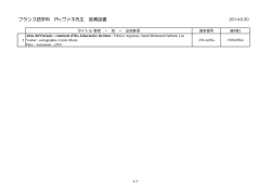 フランス語学科 Ph.ヴァネ先生 推薦図書