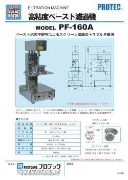 ᭗ቬࡇȚȸǹȈຯᢅೞ MODEL PF-160A