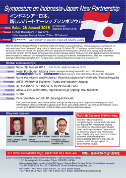Symposium on Indonesia-Japan New Partnership
