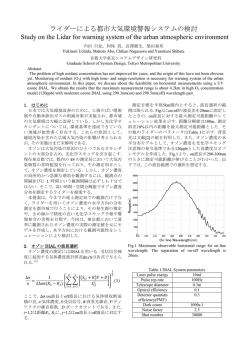 ライダーによる都市大気環境警報システムの検討 Study on