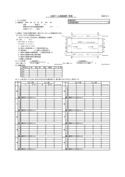 公認プール測量結果一覧表 1 1 2 2 4 4 5 5 1 1 2 2 4 4