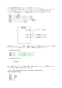 E1 と QB-R5F100LE-TB だけを用いて，動作確認を行ってみました